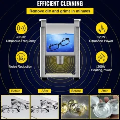 DUOKU Städmaskiner-Ultraljudstvätt--3 L-Digital Professionell Laboratorietvätt med Timer