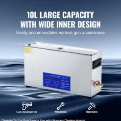 DUOKU Städmaskiner-Ultraljudstvätt--10 L-Digital Rengöringsmaskin 300W med Värme och Timer