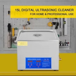 DUOKU Städmaskiner-Ultraljudstvätt--15 L-Rostfritt Stål-med Digitaltimer och Smyckesrengöring