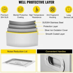 DUOKU Städmaskiner-Ultraljudstvätt--22 L-rostfritt stål-med digital värme timer och smyckesrengöring