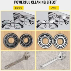 DUOKU Städmaskiner-Ultraljudstvätt--22 L-rostfritt stål-med digital värme timer och smyckesrengöring