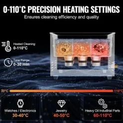 DUOKU Städmaskiner-Ultraljudstvätt--15L 360 W-Sonisk Kavitation Maskin med Digital Kontroll- Med Värme och Timer