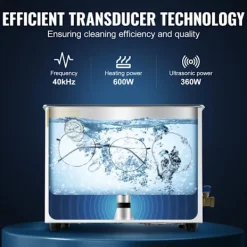 DUOKU Städmaskiner-Ultrasonic Cleaner--15 L-med Timer, Uppvärmning 600 W, Ultrasonic Effekt 360 W