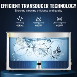 DUOKU Städmaskiner-Ultrasonisk Rengörare--27,2 L-Digital Timer och Värme-Rostfritt Stål-40kHz