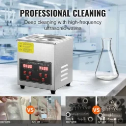 DUOKU Städmaskiner-Ultrasonstvätt - - med digital timer och uppvärmning - rostfritt stål - 2 L