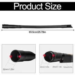 HUOGUO Dammsugare & Tillbehör-Universal dammsugarmunstycke dammsugartillbehör, långt och flexibelt springmunstycke för alla dammsugare med 35/32 mm anslutning