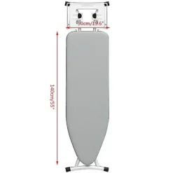 Strykjärn-Universal Hem Silverbelagd Vadderad Strykbrädesöverdrag Kraftigt Värmebeständigt