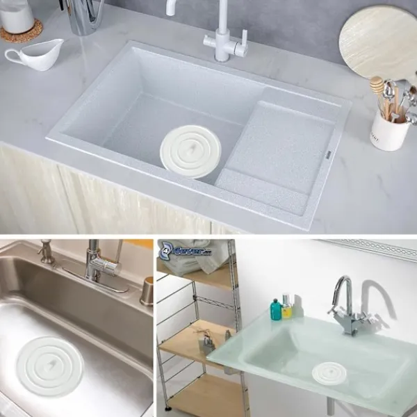 Svampar & Dukar-Universal Silikonsvamp för Handfat, Badkar, Golvskydd, Tvättrum, Kök och Badrum