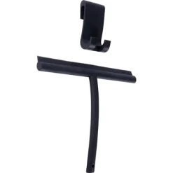 b2x Fönsterrengöring-Universell svart silikon vattenavskrapare med upphängningskrok