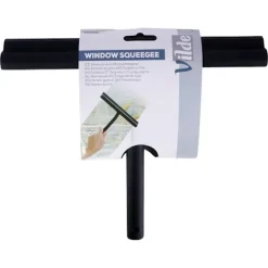 b2x Fönsterrengöring-Universell svart silikon vattenavskrapare med upphängningskrok