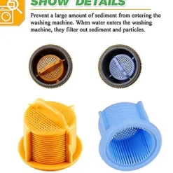 Tvättmaskiner-Uppgraderade LG Kenmore Tvättmaskins Vatteninloppsventilfilter - Kompatibel med 1810261 AP5202486 PS3618281 EAP3618281