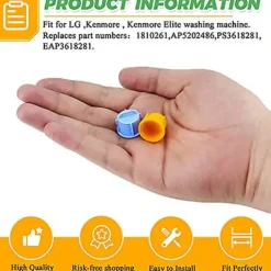 Tvättmaskiner-Uppgraderade LG Kenmore Tvättmaskins Vatteninloppsventilfilter - Kompatibel med 1810261 AP5202486 PS3618281 EAP3618281