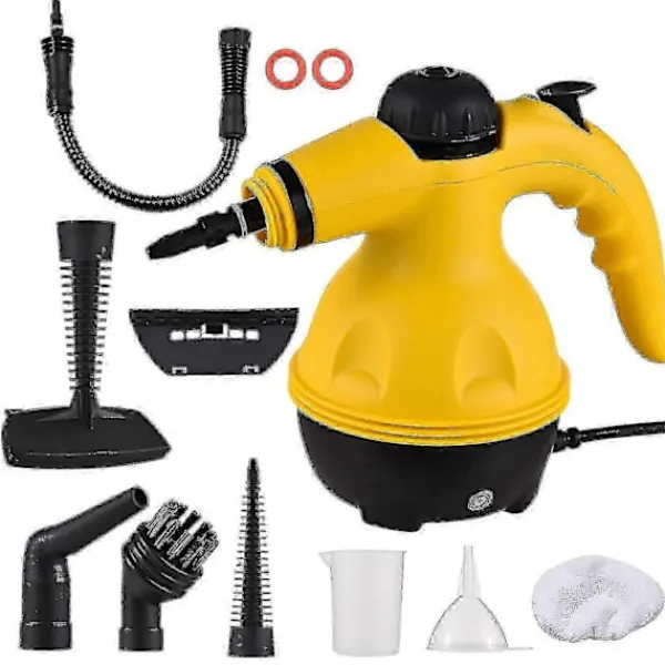 FJORD Ångtvättar-US Plug Handhållen Ångrengörare 1200w Bärbar Högtemperatur Trycksatt Ångrengöringsmaskin Med 10st