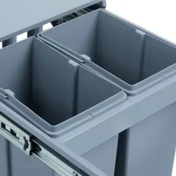 B2X Soptunnor-Utdragbar källsortering 4 st sopkärl