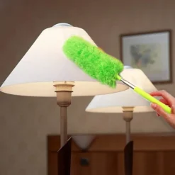 Svampar & Dukar-Utdragbar Mikrofiber Dammvippa Mikrofiber Dammborste med Utdragbart Skaft Tvättbart Dammningshuvud (3 Färger, 3 Set)