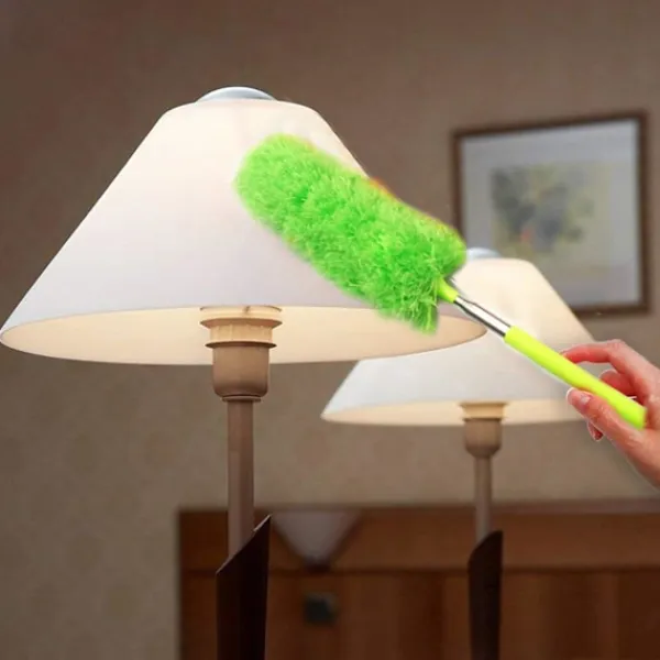 Svampar & Dukar-Utdragbar Mikrofiber Dammvippa Mikrofiber Dammborste med Utdragbart Skaft Tvättbart Dammningshuvud (3 Färger, 3 Set)