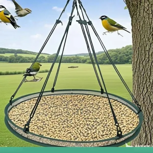 INF Tvättillbehör-Utomhus Fågelmatare Fröfångarnät - 2-pack Glasfibernät för Hängande Fågelmatare L