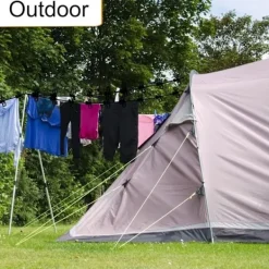 Tvättillbehör-Utomhusklädstork, Tvättlina, Tvättlinjespännare för utomhus