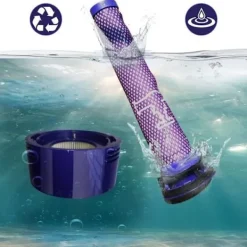 SWAREY Dammsugare & Tillbehör-21,6V 4000mAh batteri för Dyson V6 dammsugare med förfilter och efterfilter samt borste och skruvmejsel