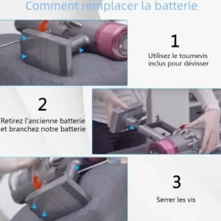 SWAREY Dammsugare & Tillbehör-21,6V 4000mAh batteri för Dyson V6 dammsugare med förfilter och efterfilter samt borste och skruvmejsel