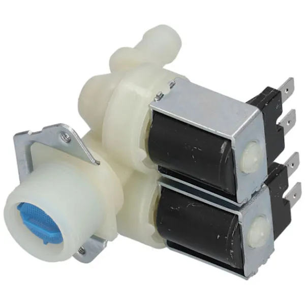 Tvättmaskiner-Vatteninloppsventil för tvättmaskin, ersättning, dubbelhuvudsolenoid AC220V-240V