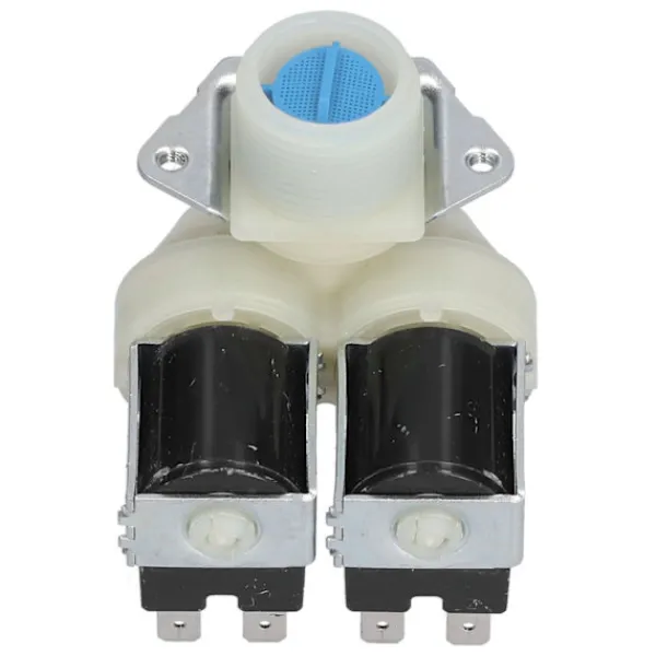 Tvättmaskiner-Vatteninloppsventil för tvättmaskin, ersättning, dubbelhuvudsolenoid AC220V-240V