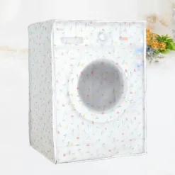 Tvättmaskiner-Vattentätt Dammskydd Tvättmaskinsskydd Automatisk Tvättmaskinsöverdrag Premium PEVA Tvättmaskinsfodral för Hemmet (60x55x82cm)