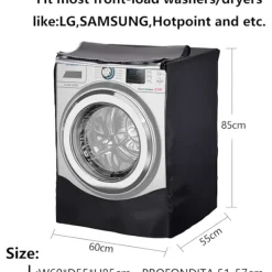 Tvättmaskiner-Vattentätt skydd för tvättmaskin eller torktumlare, lämplig för