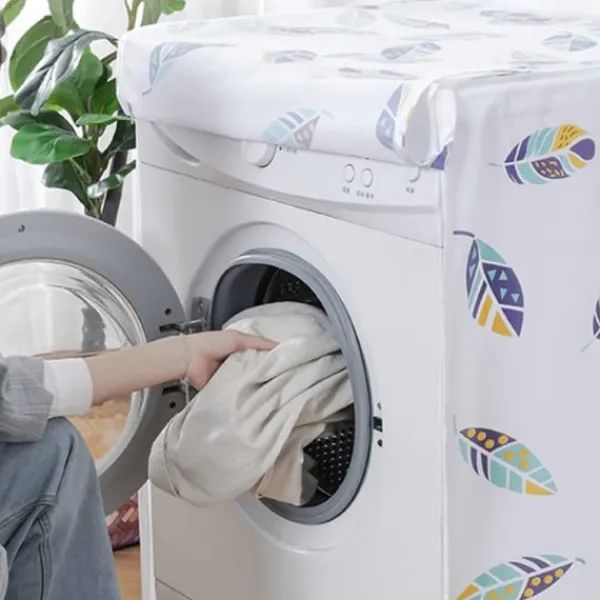 Tvättmaskiner-Vattentätt skydd, PEVA dammskydd tvättmaskin_max