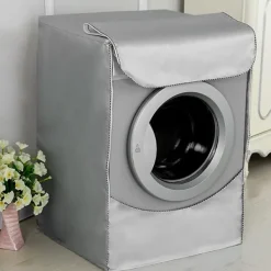 Tvättmaskiner-Vattentätt tvättmaskinskydd, skyddande överdrag för frontmatad tvättmaskin och torktumlare, dammtätt anti-UV anti-regn 210D förtjockat Oxford-tyg (60 | Fyndiq