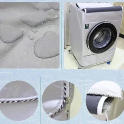 Tvättmaskiner-Vattentätt tvättmaskinskydd, skyddande tvättmaskinskydd, dammtätt tvättmaskinskydd för frontmatade tvättmaskiner och torktumlare