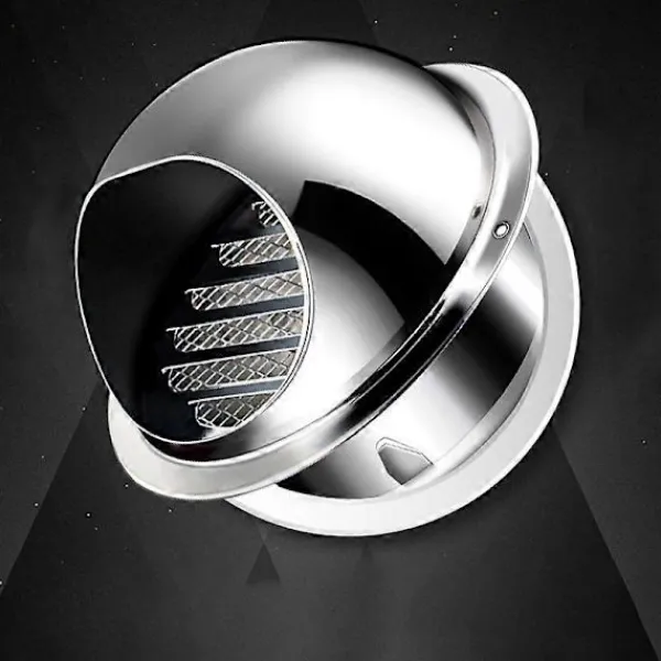 Torktumlare-Ventilationsgaller, torktumlare avgasventil väggventil rostfritt stål runt ventilationsgaller för HVAC-system