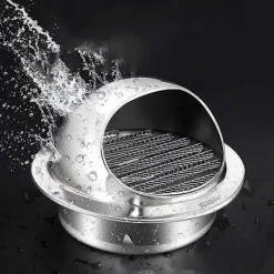 Torktumlare-Ventilationsgaller, torktumlare avgasventil väggventil rostfritt stål runt ventilationsgaller för HVAC-system