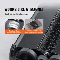 Städmaskiner-VEVOR Manuell Golv- och Mattborste - Elektriskt Fri