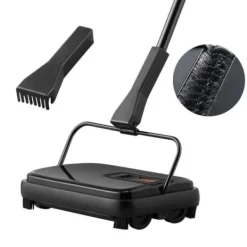 Städmaskiner-VEVOR Mekanisk borste manuell golv- och mattrengöringsmaskin utan elektricitet