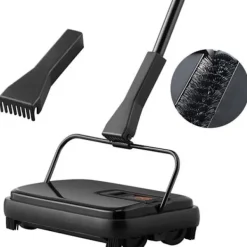 Städmaskiner-VEVOR mekanisk borste manuell golv- och mattrengörare utan elektricitet