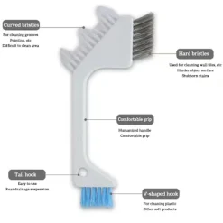 LBSS Fönsterrengöring-V-formad spaltrengöringsborste Multi Corner Multifunktionella rengöringsverktyg för vardagsrummet