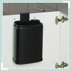 Northix Soptunnor-Väggmonterad avfallsbehållare, 5L, avtagbart lock