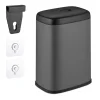 Northix Soptunnor-Väggmonterad avfallsbehållare, 5L, avtagbart lock
