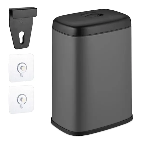 Northix Soptunnor-Väggmonterad avfallsbehållare, 5L, avtagbart lock