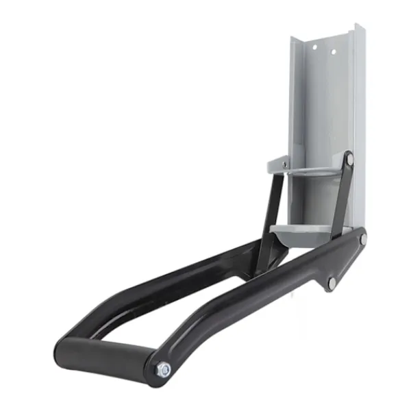 Soptunnor-Väggmonterad Burkpress Stark Metall Mjukt Handtag Halkfri Matta Enkel Krossning Plåt Ölburk Kross Grå