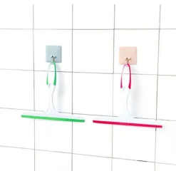 Fönsterrengöring-Väggmonterad duschskrapa och torkare för rengöring av duschdörrar, badrum, kök, glas, bilar[mo][CO]