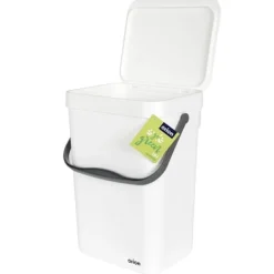 Orion Soptunnor-Väggmonterad 10L Soptunna med Lock och Handtag