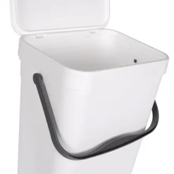 Orion Soptunnor-Väggmonterad 10L Soptunna med Lock och Handtag