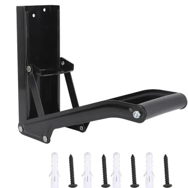 Soptunnor-Väggmonterad metallburkpress Mjukt handtag Halkfri matta Enkel krossning Ölburkpress Svart