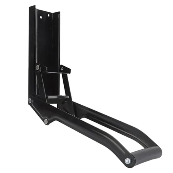 Soptunnor-Väggmonterad metallburkpress Mjukt handtag Halkfri matta Enkel krossning Ölburkpress Svart