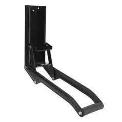 Soptunnor-Väggmonterad metallburkpress Mjukt handtag Halkfri matta Enkel krossning Ölburkpress Svart