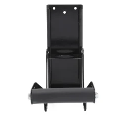 Soptunnor-Väggmonterad metallburkpress Mjukt handtag Halkfri matta Enkel krossning Ölburkpress Svart