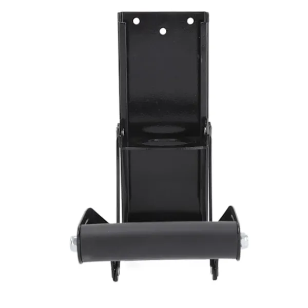 Soptunnor-Väggmonterad metallburkpress Mjukt handtag Halkfri matta Enkel krossning Ölburkpress Svart