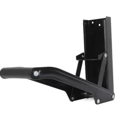 Soptunnor-Väggmonterad metallburkpress Mjukt handtag Halkfri matta Enkel krossning Ölburkpress Svart